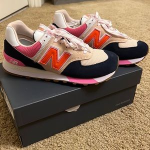 New Balance 574 Natural Indigo Vintage Rose